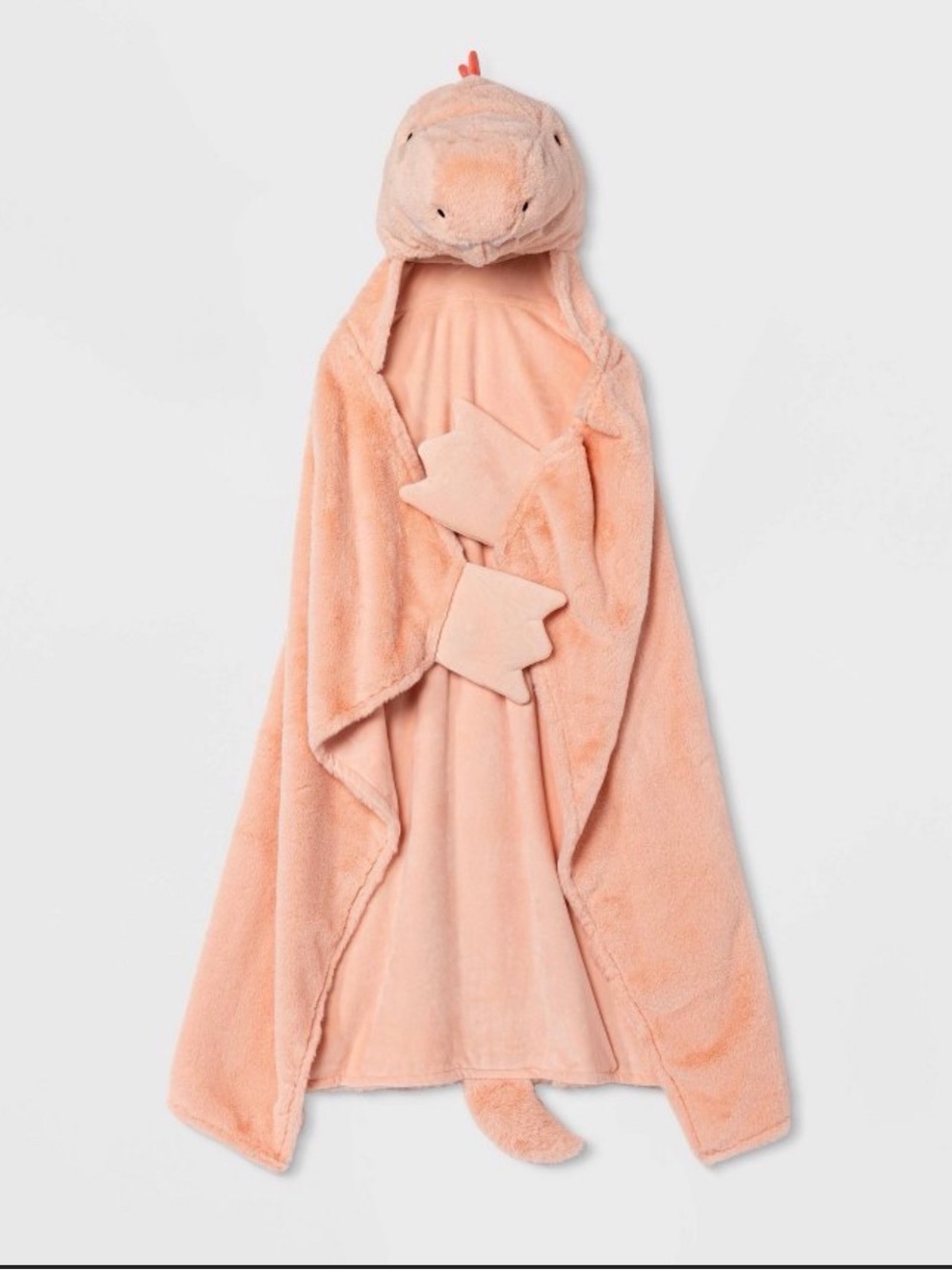 Pillowfort Pink Dino Hooded Blanket